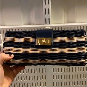 J. Crew straw clutch